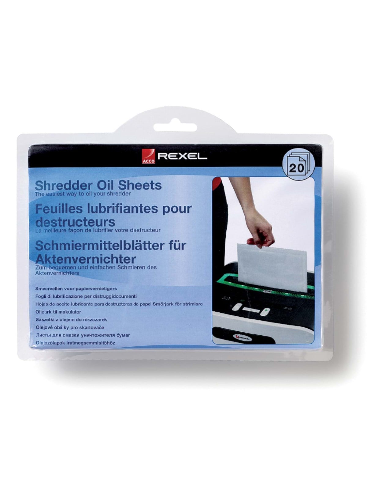 Rexel Ölblätter für Aktenvernichter, 20 Stück
