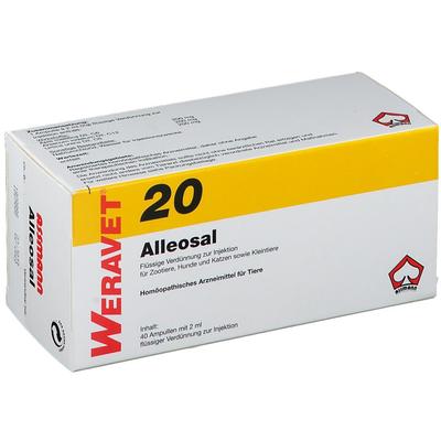 Alleosal 20 Amp.f.Hunde/Katzen/Klein-u.Zootiere 40x2 ml Ampullen