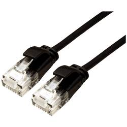 ROLINE GREEN UTP Patchkabel Cat.6A (Class EA), LSOH, slim, schwarz, 2 m 21.44.3955