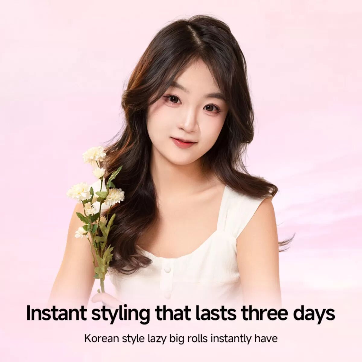 INF 3-in-1 Automatische rotierende Haarstylingbürste - Müheloses Styling Rosa