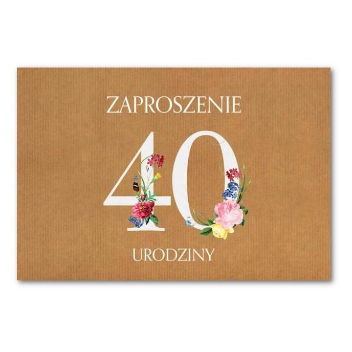 Trend Geburtstagseinladung 40 ZT38 (10 Stück) (10 Stk.) (480333)
