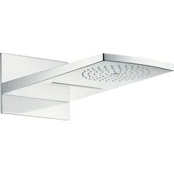 Hansgrohe Kopfbrause Raindance Rainfall 180 Air, Chrom, 2 Strahlzonen, DN15, für Durchlauferhitzer geeignet