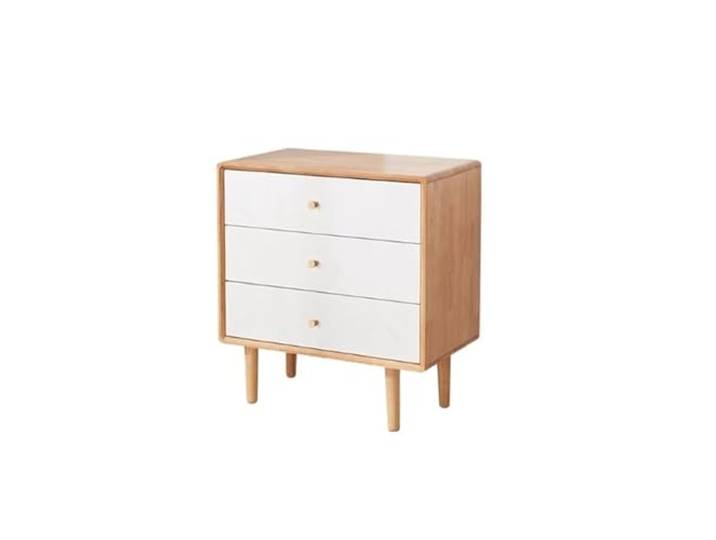 Schlafzimmermöbel Weißer Schlafzimmer-Schubladenschrank mit 3 Schubladen