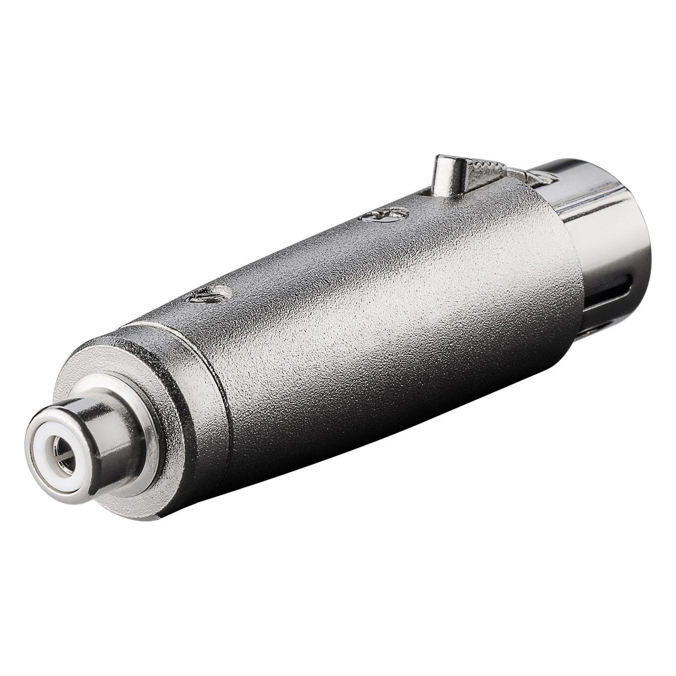 Goobay XLR Adapter, Cinch Buchse zu XLR Buchse (Klinkenadapter) (27457)