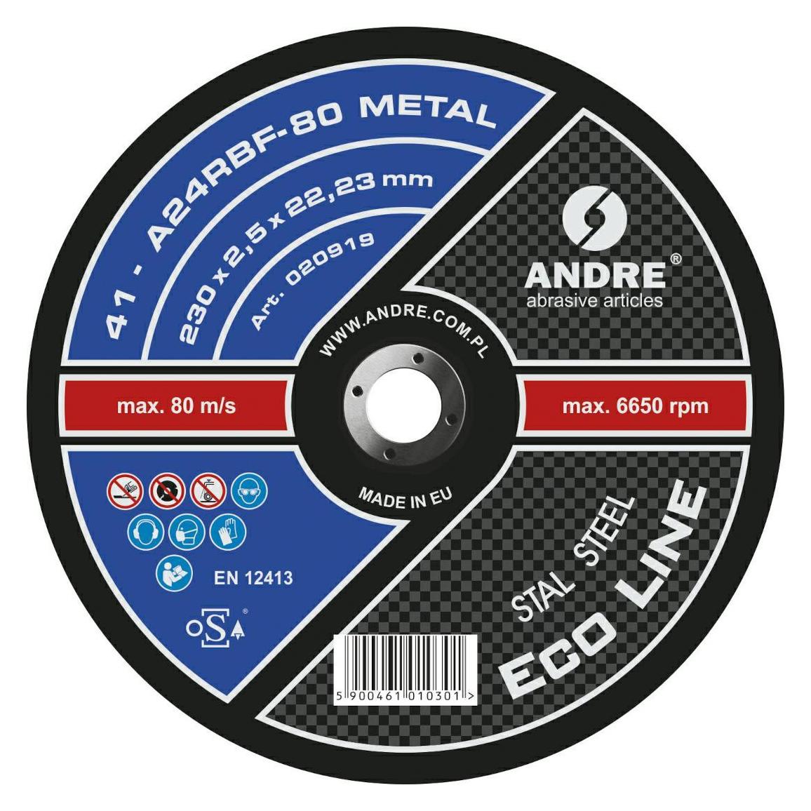 Andre Publishing Andre TARCZA DO METALU 230 x 2,5mm METAL ECO* LINE (62740222)