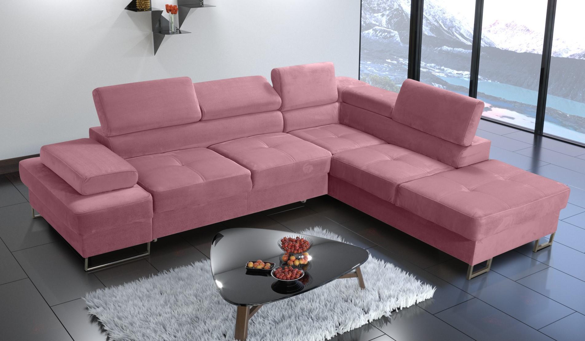 Ecksofa Polsterung Couch Textil Wohnzimmer L-Form Modern Gelb Design Sofas