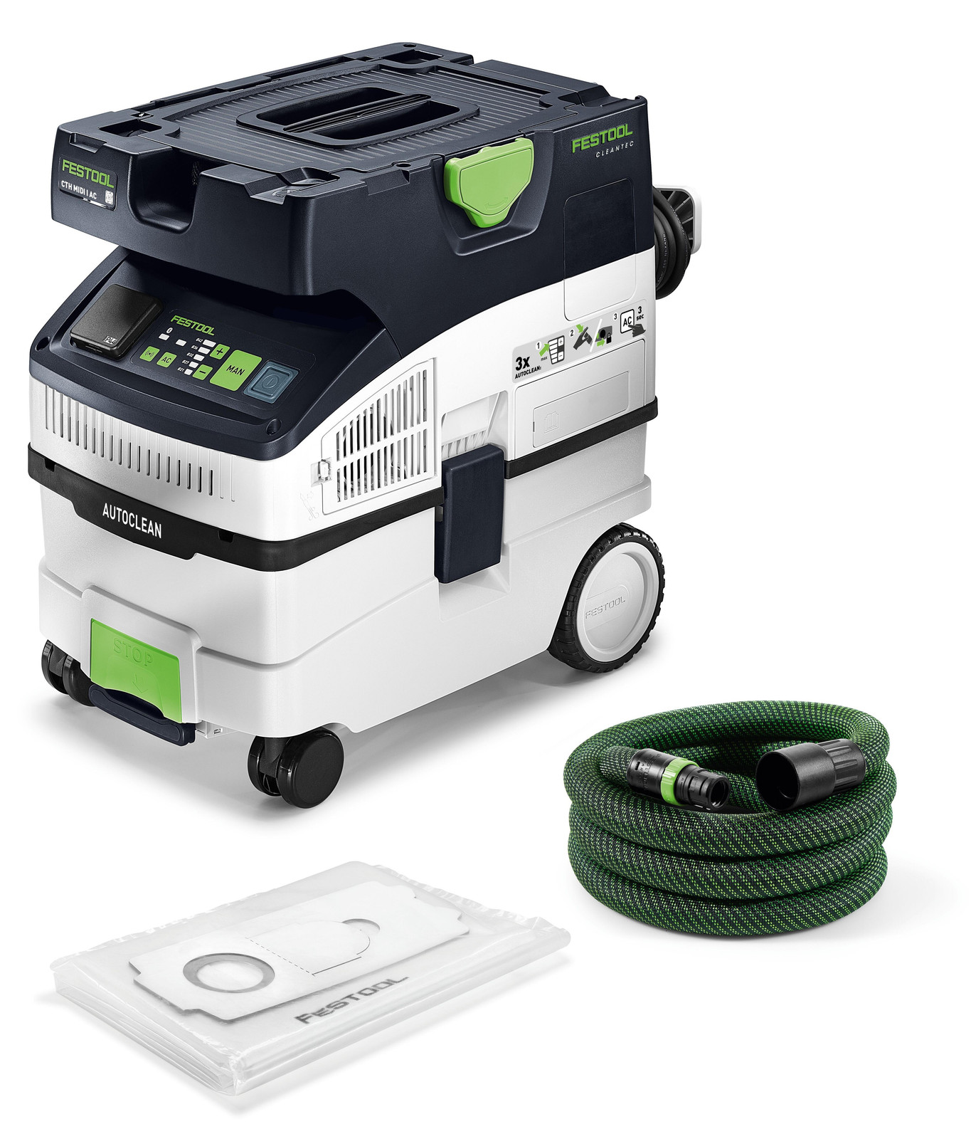 Festool CTH MIDI I AC CLEANTEC mobiele afzuigunit 1200 W 15 l stofklasse H