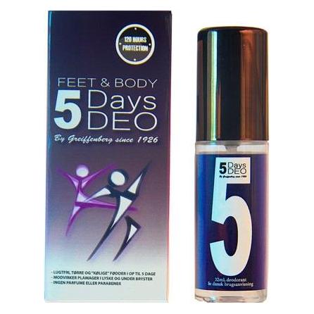 5days deo - Feet and body - 32 ml (Körperlotion, 32 ml) (5705446555538)