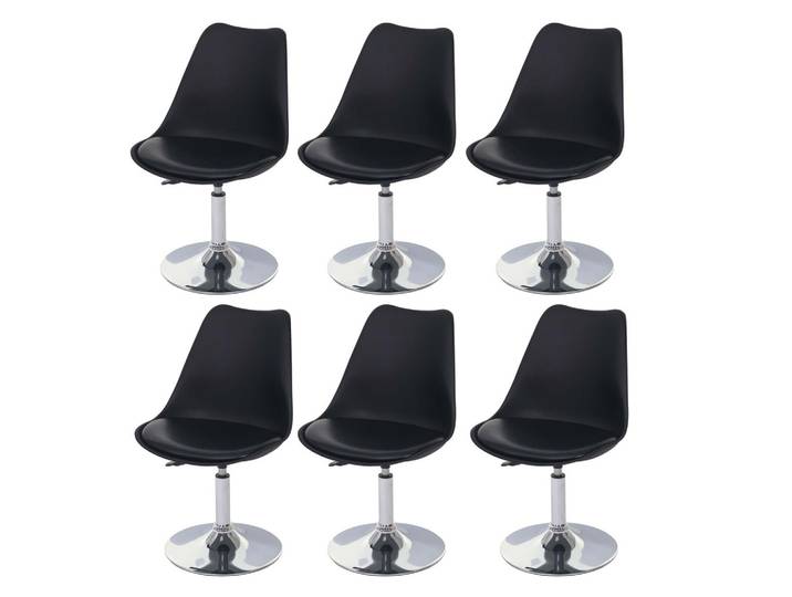 ESSZIMMERSTUHL Schwarz 6er-Set