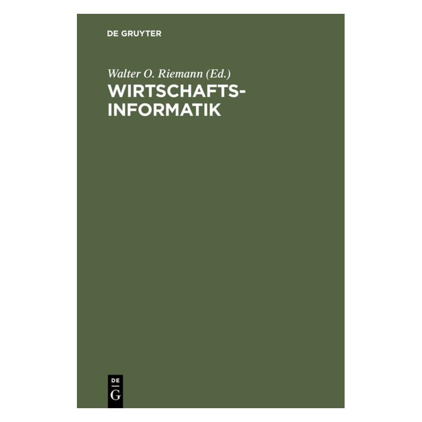 De Gruyter Wirtschaftsinformatik (Deutsch, 2001) (7605748)