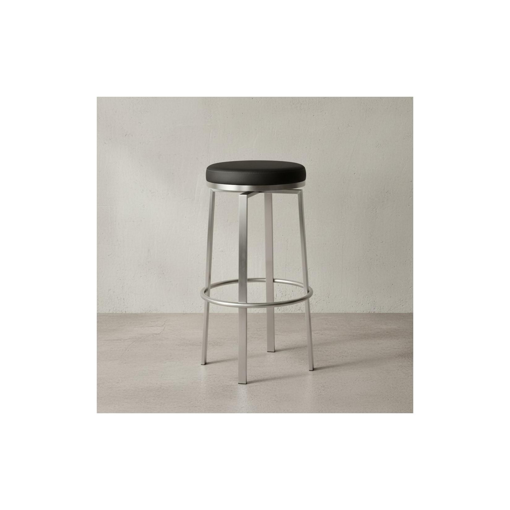 KADIMA DESIGN Barhocker Modern - Drehbar, Gepolsterte Sitzfläche, Edelstahlgestell, 76 cm Höhe, KADIMA DESIGN