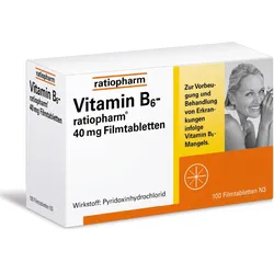 VITAMIN B6-RATIOPHARM 40 mg Filmtabletten 100 St