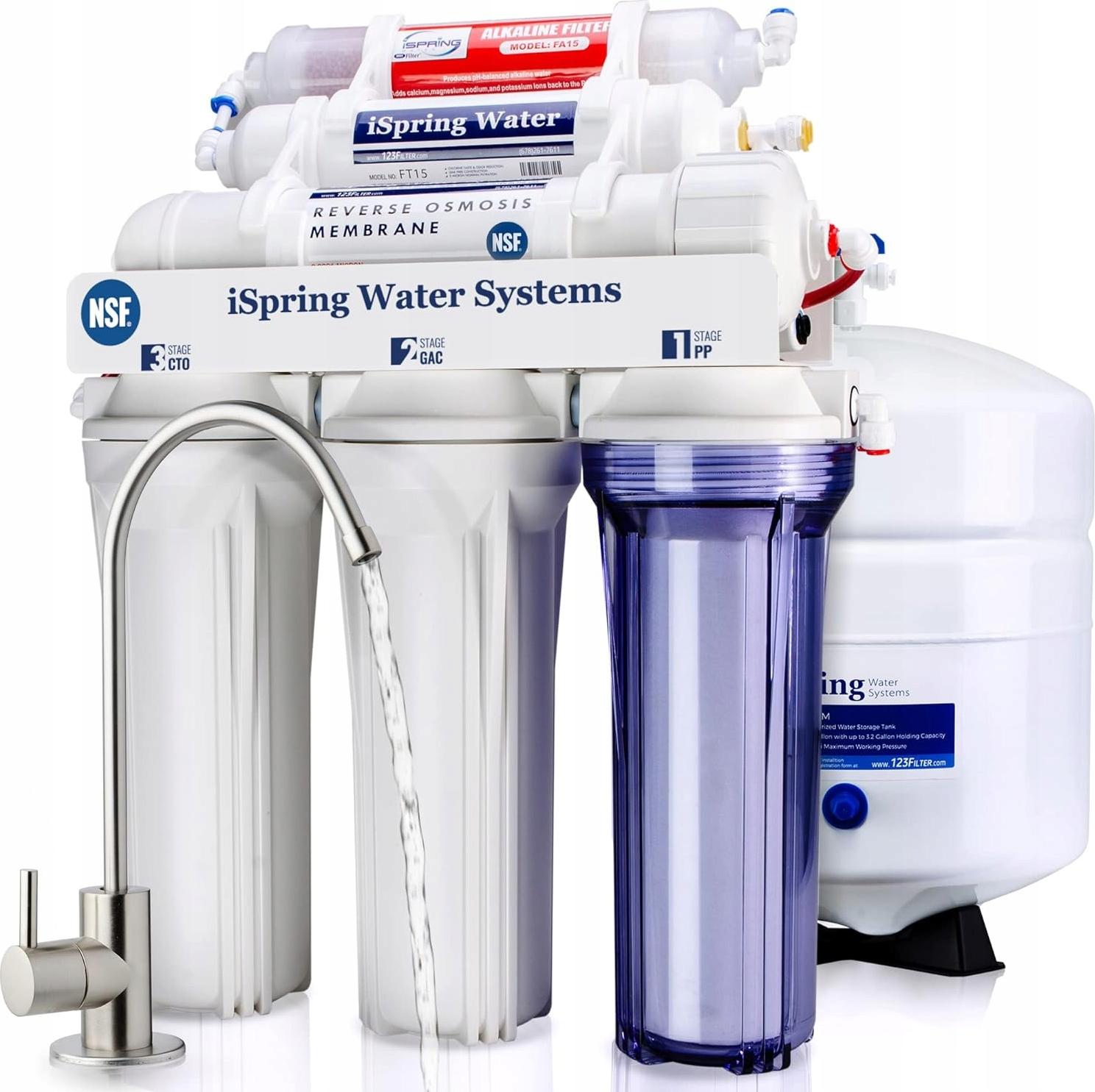 iSpring RCC7AK, 6-stufiges Umkehrosmose-System, nach NSF 75, Leistung: GPD