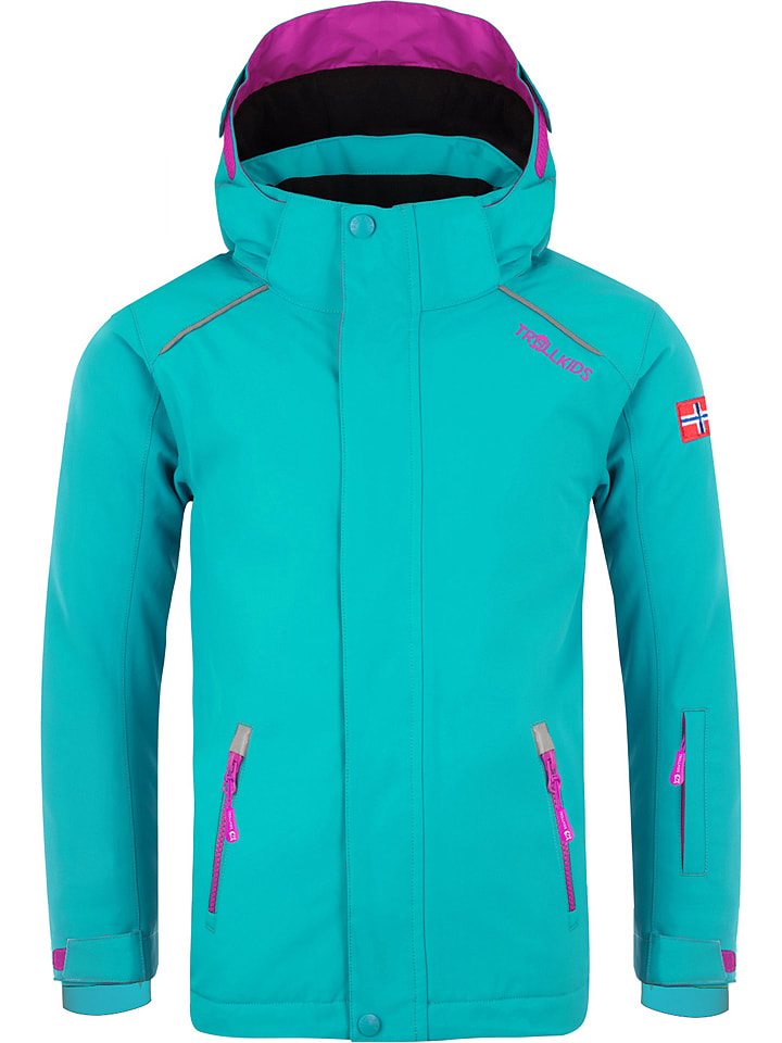 Trollkids Ski-/ Snowboardjacke "Holmenkollen Pro" in Türkis - 98