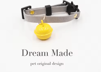 Inspire Picks Safety Breakaway Cat Collar With Bell Adjustable Easy Release Pet Collar gray Strap s (14 24cm)