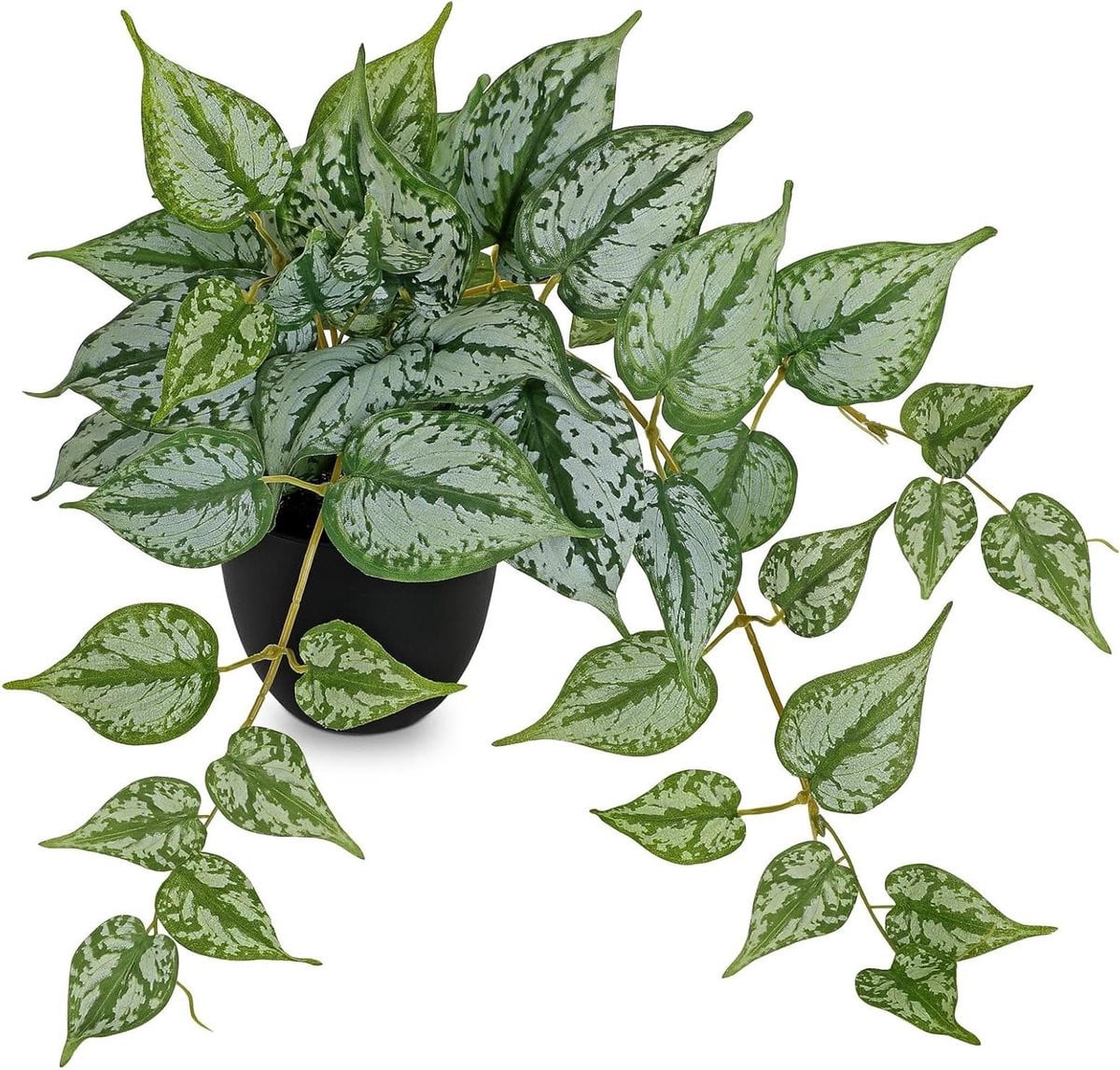 Kunstplant Pothos Groen - Realistische Hangplant voor Binnendecoratie - Hoogte: 45 cm