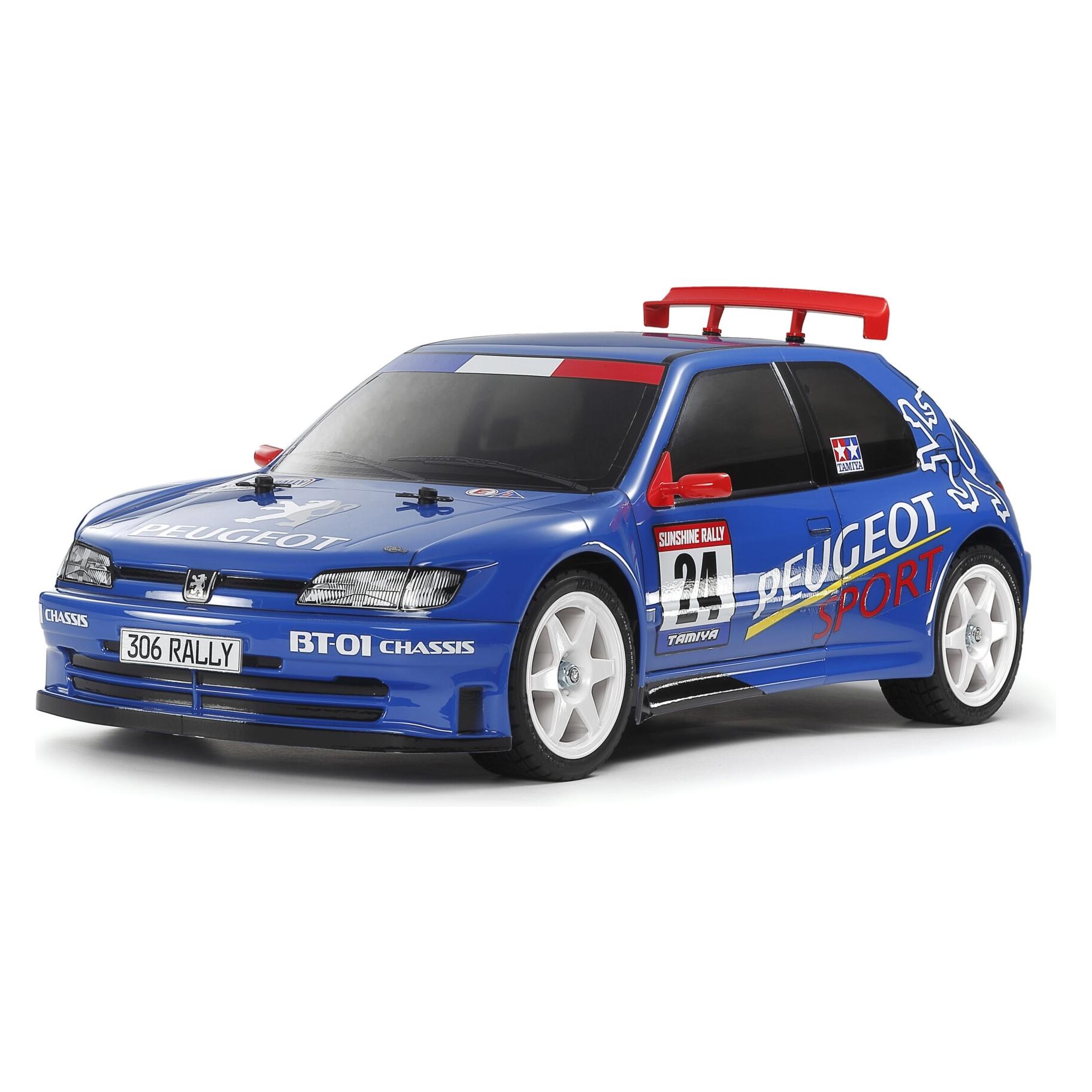 Tamiya Peugeot 306 Maxi Blue Painted Body (BT-01) (Kit) (47513-600)