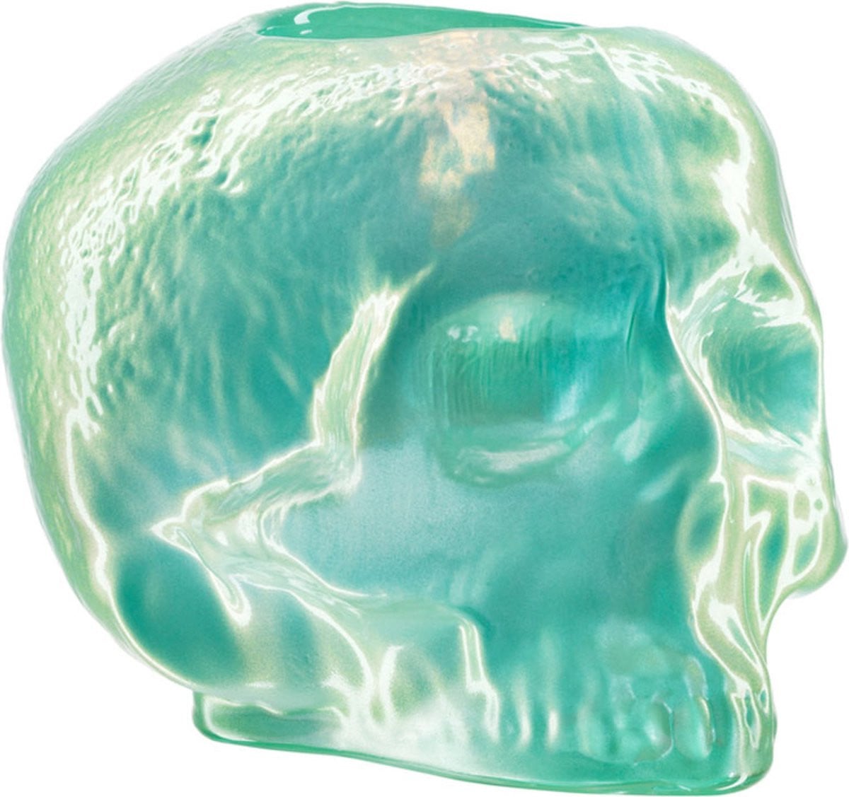 Kosta Boda Still Life Waxinehouder Schedel Lichtgroen
