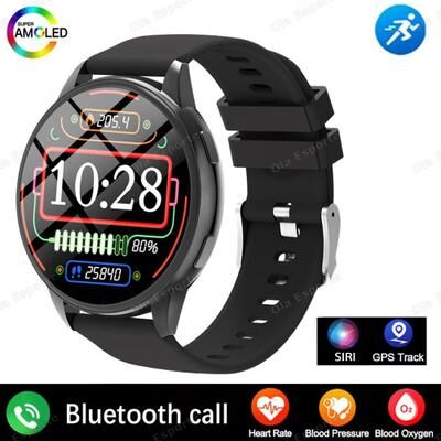 Uplift Treasures Bluetooth Calling Smart Watch Heart Rate Health Sport Tracker black