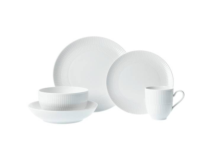 Seltmann Weiden Kombiservice, Weiss, Keramik, 20-teilig, 350 ml,890 ml, Geschirr, Geschirr-Sets, Kombiservice