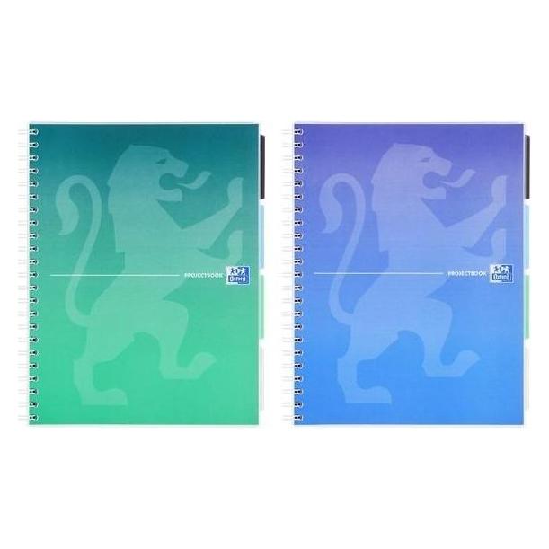 Oxford A4/80K kariertes Notizbuch Projectbook (5 Stück) (A4, Harter Einband) (47998047)