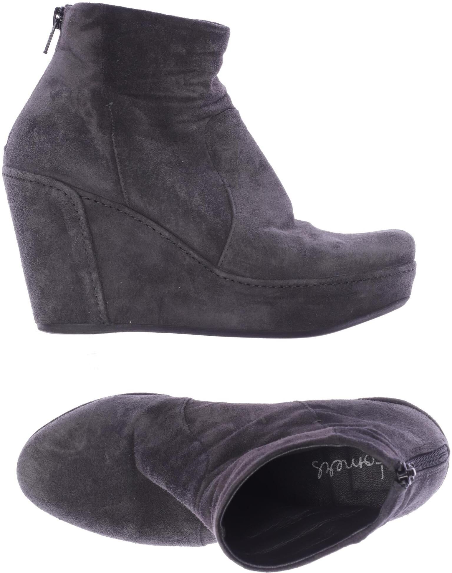 Homers Damen Stiefelette, Grau, Gr. EU 37, kein / Etikett - Second Hand