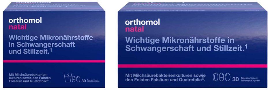 Orthomol Natal Granulat + Orthomol Natal Tabletten / Kapseln 2x30stk