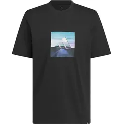 ADIDAS Herren Shirt Summer Heat Graphic, Größe M in Schwarz Schwarz