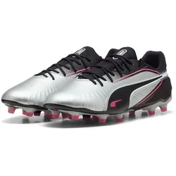 PUMA King Match FG/AG Fußballschuhe 02 - PUMA silver/PUMA black/sun struck/PUMA white 46.5
