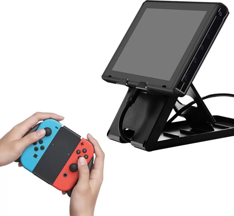 INF Schlanker schwarzer Ständer für Nintendo Switch und OLED-Modelle