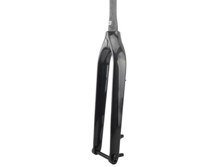 HIMALO Carbon-MTB-Gabel 26/27.5/29 Mountainbike-Starrgabel 15x100mm Steckachse Fahrrad-Gabel Scheibenbremse Verjüngtes Rohr Gewindelos Vorderradgabeln Leichtes Gewicht (Color : Glossy, Size : UD)