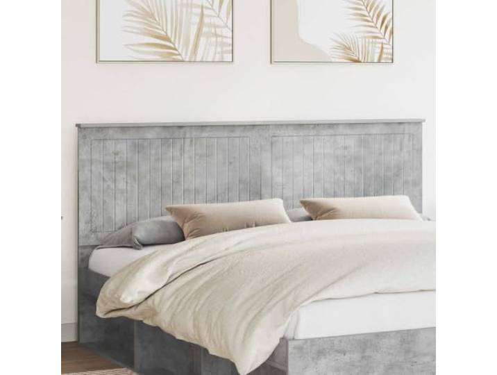 RJPLMFV Kopfteil Beton, Grau, 180 cm, Holz Minimalistisches Design, einfache Wartung, bequeme Unterstützung, einfache Montage