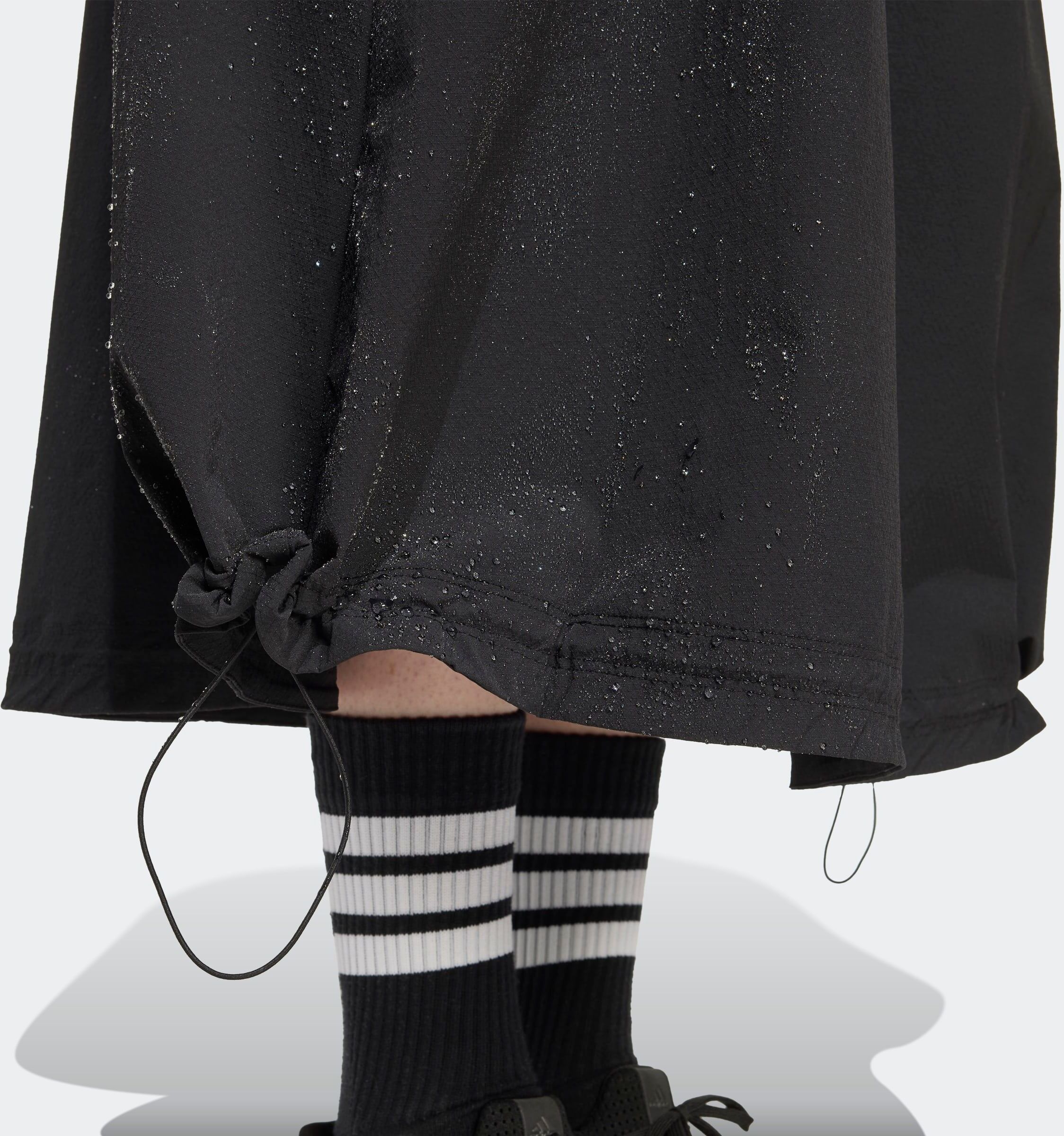 Sommerrock ADIDAS SPORTSWEAR "CITY TECH CARGO", Damen, Gr. M, schwarz, Obermaterial: 88% Polyamid, 12% Elasthan, Röcke Sommerrock, Cargo-Rock aus Ripstop Material schwarz M
