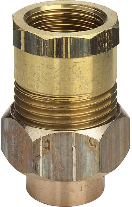 Viega Rohrverschraubung 107918 35 mm x Rp 1 1/4, Rotguss/Messing, konisch dichtend