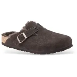 Birkenstock Unisex. 1020567 Boston Shearling Lederclogs (Reguläre Passform) mokka (36), Braun, Wohnung, Keine, Lässig
