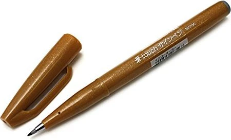 Pentel SES15C-Y Brush-Pen braun, 1 St.