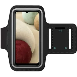 SmartFitness Samsung Galaxy A12 Handy Sport Armband, Smartphone Sportarmband, Schwarz