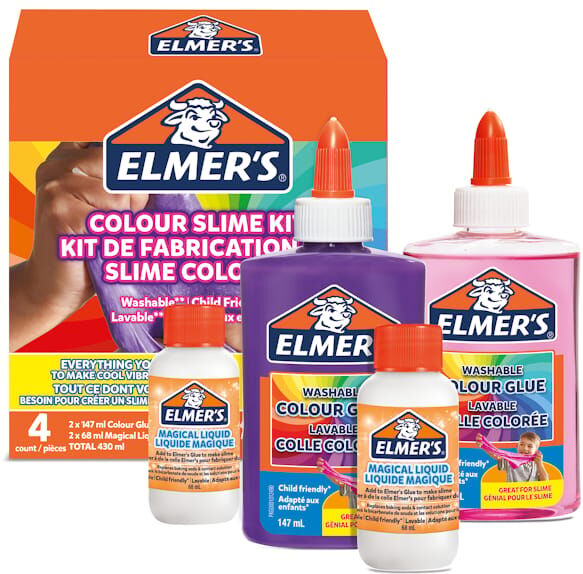 Elmer's Opaque color slime kit 4st