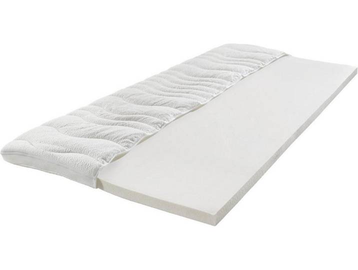 Sleeptex Topper, Weiß, 90x190 cm, Oeko-Tex® Standard 100, Bezug abnehmbar/waschbar, für Hausstauballergiker geeignet, optimale Belüftung, Schlafzimmer, Matratzen Shop, Matratzenzubehör, Topper