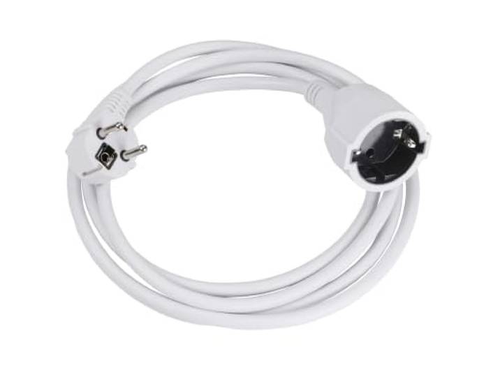 Bachmann 2046022 Schuko-Verlenging 2,0 M, Wit