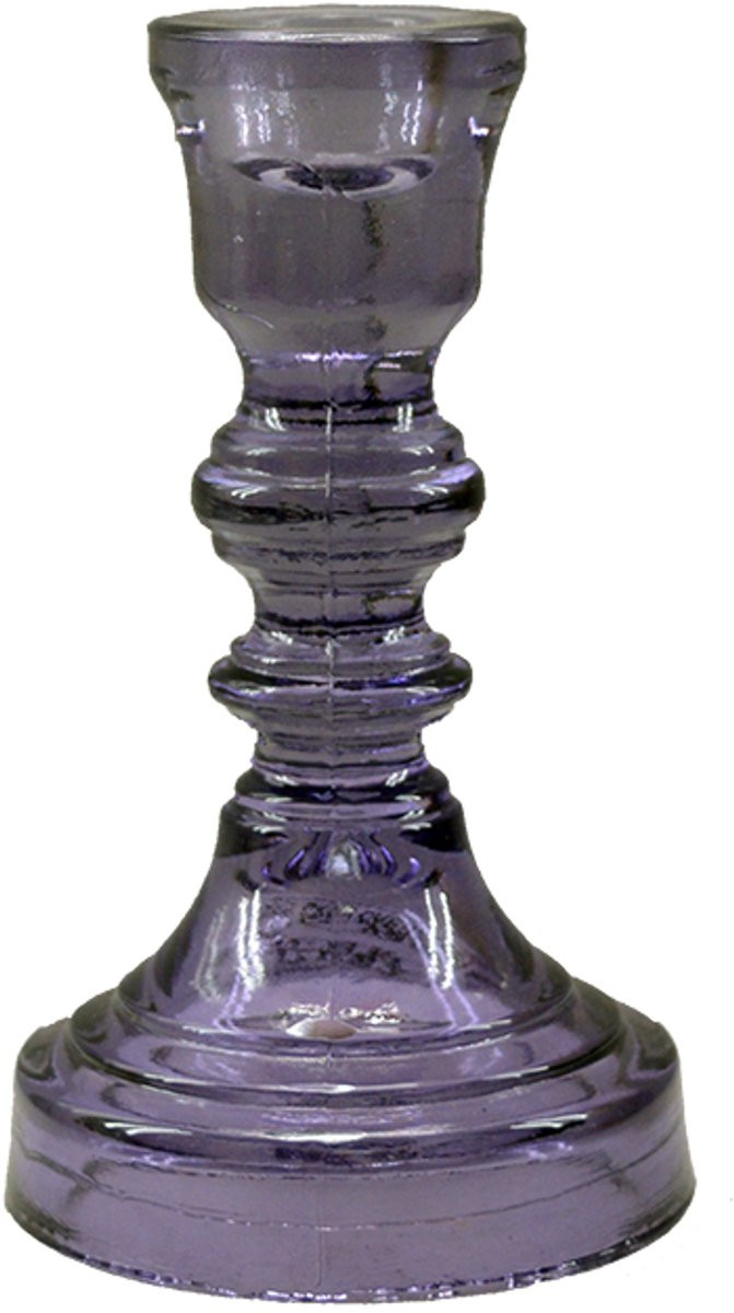 Mooss Kandelaar Kaanch Glas Paars Lila 15 cm