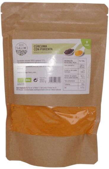 ECO-SALIM Curcuma y Pimenta Polvo Eco 200 gr