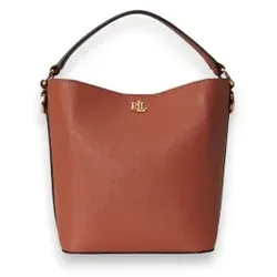Lauren Ralph Lauren für Damen. 431969365019 Reese kleine braune Crossbody-Ledertasche (OSFA), Lässig