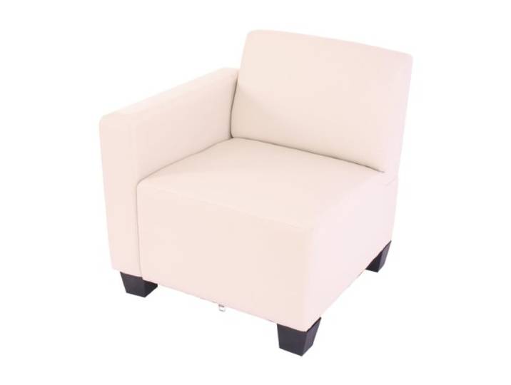 Mendler Modular Sessel Lyon, Kunstleder - Seitenteil Links, Creme