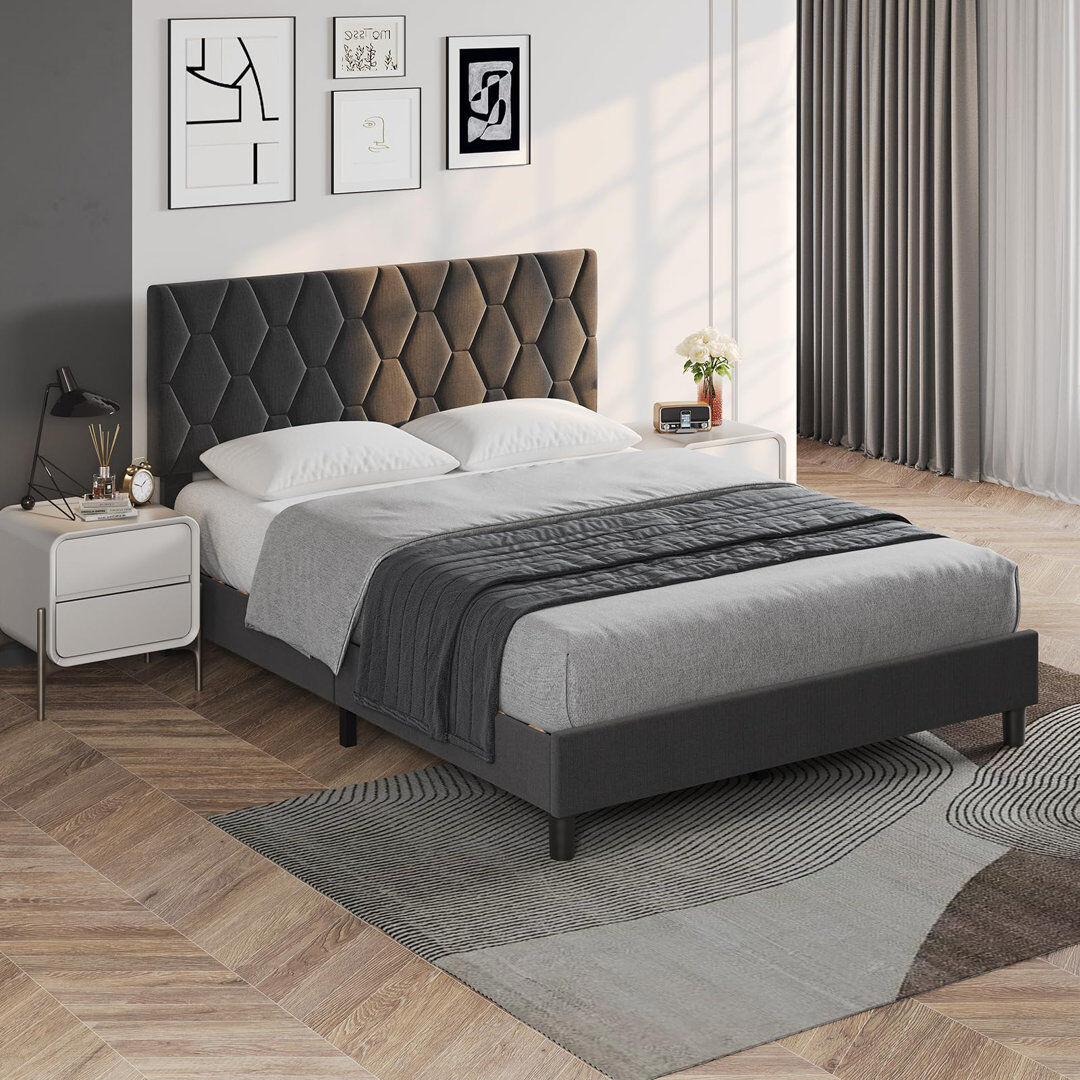 17 Stories Bed Dark gray UK DOUBLE