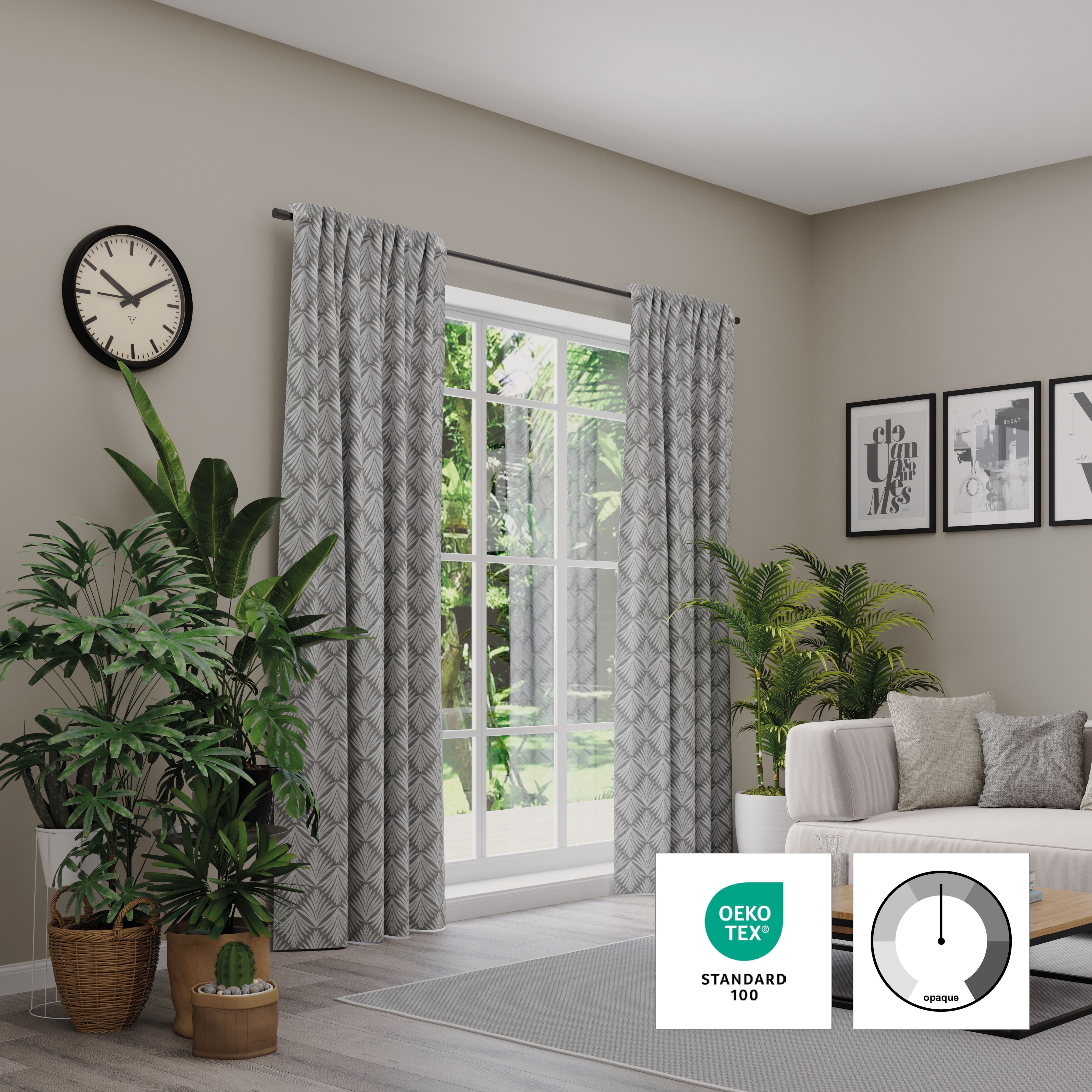 Neutex For You! Vorhang NEUTEX FOR YOU "Como" Gr. 1, grau (stahl), B:146cm H:245cm, Polyester, Gardinen, Vorhang, moderne Klassik stahl 245cm, Multifunktionsband, 146cm