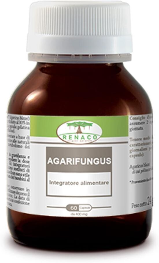 RENACO BY ALCHEMIA Agarifungus 60 Capsule Integratore Alimentare - Agaricus Blazei per Difese Naturali
