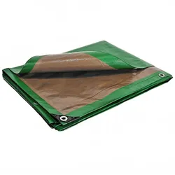 Tecplast Pergolaplane 6 x 10 m Grün und braun Polyethylen 250g/m2 Anti-UV-behandelt