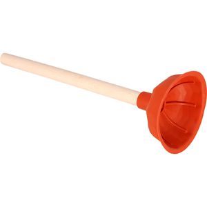 Nölle Pömpel 389000, Ausgusssauger, 14cm Ø, mit Holzgriff, Länge 35cm