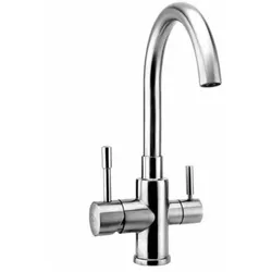 Wasserhahn 3in1 | PALMIRA INOX (Edelstahl Massiv)